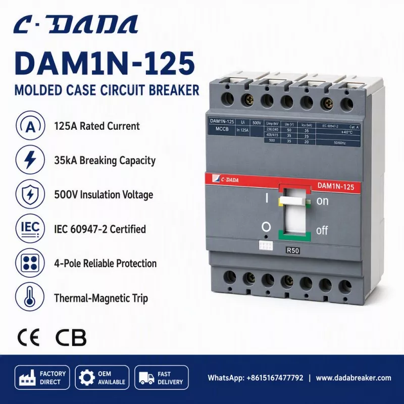 Alajakelun eheyden varmistaminen: C·DADA DAM1N-125 MCCB -ratkaisu